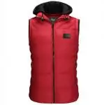 achat doudoune sans manche armani business casual hood red